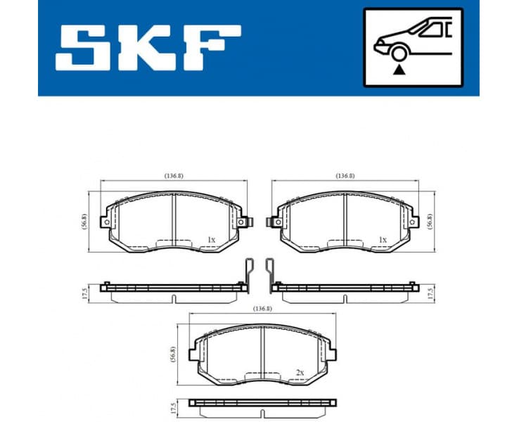 Brake Pad Set, disc brake VKBP80545A