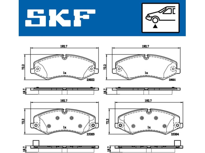Brake Pad Set, disc brake VKBP80324