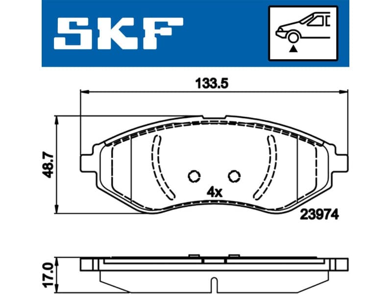 Brake Pad Set, disc brake VKBP80475