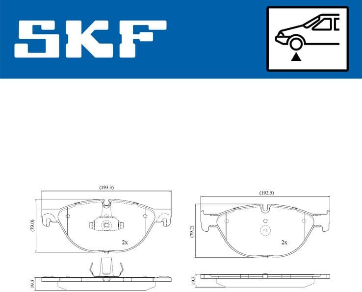 Brake pads front VKBP 80442