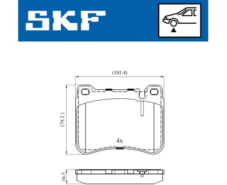 Brake Pad Set, disc brake VKBP80495