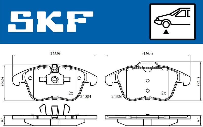 Brake Pad Set, disc brake VKBP80503