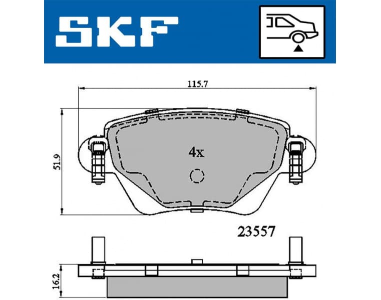 Brake Pad Set, disc brake VKBP90170