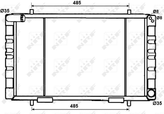 Radiator, engine cooling 53070