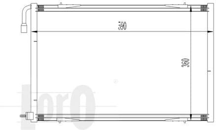 Condenser, air conditioning LORO 038-016-0013 - image 2