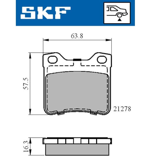 Brake Pad Set, disc brake VKBP90540