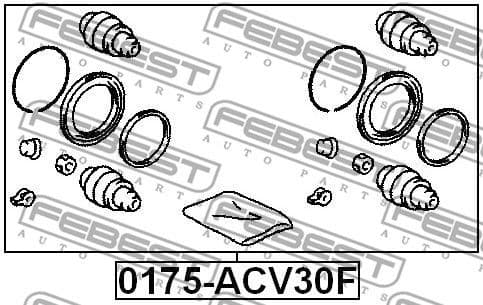 Repair Kit, brake caliper 0175-ACV30F - image 2