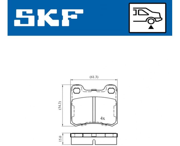 Brake Pad Set, disc brake VKBP90501