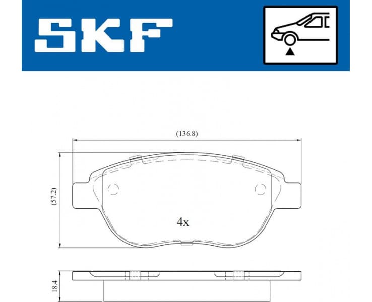 Brake pads front VKBP 80022