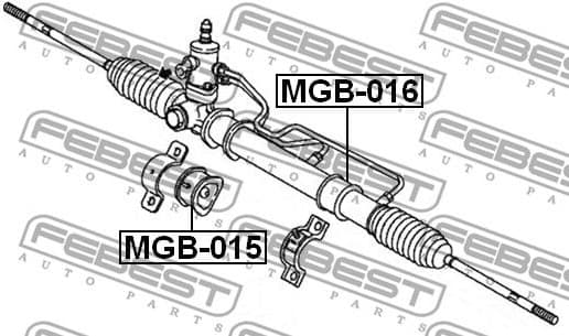 Mounting, steering gear MGB-016 - image 2