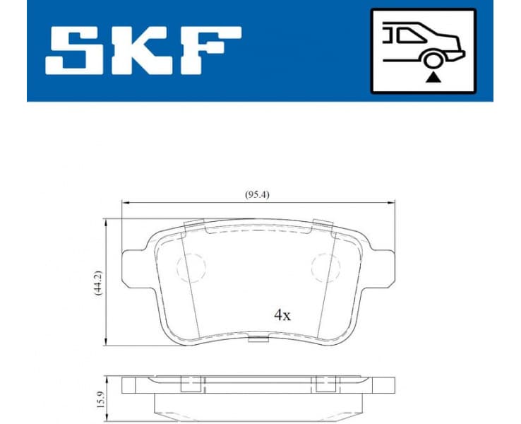 Brake Pad Set, disc brake VKBP90039
