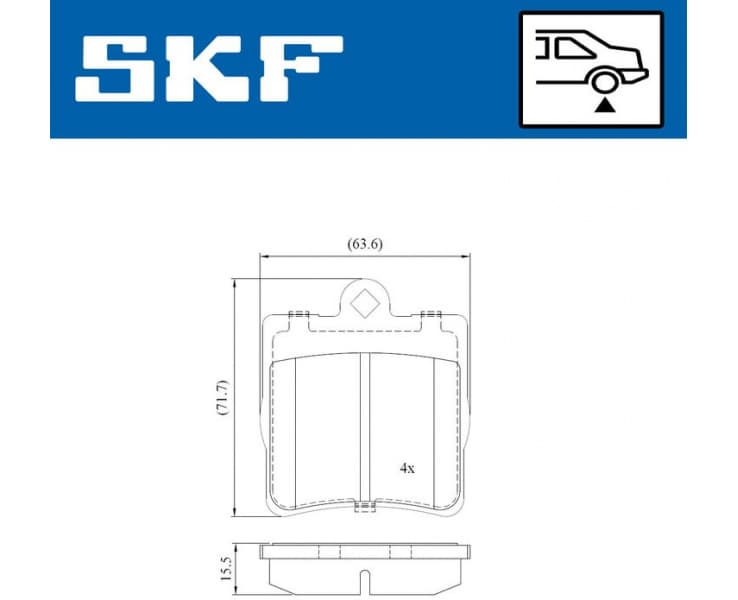 Brake Pad Set, disc brake VKBP90434