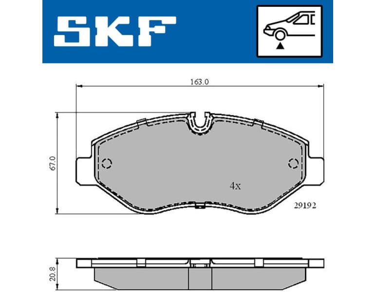 Brake pads front VKBP 80006