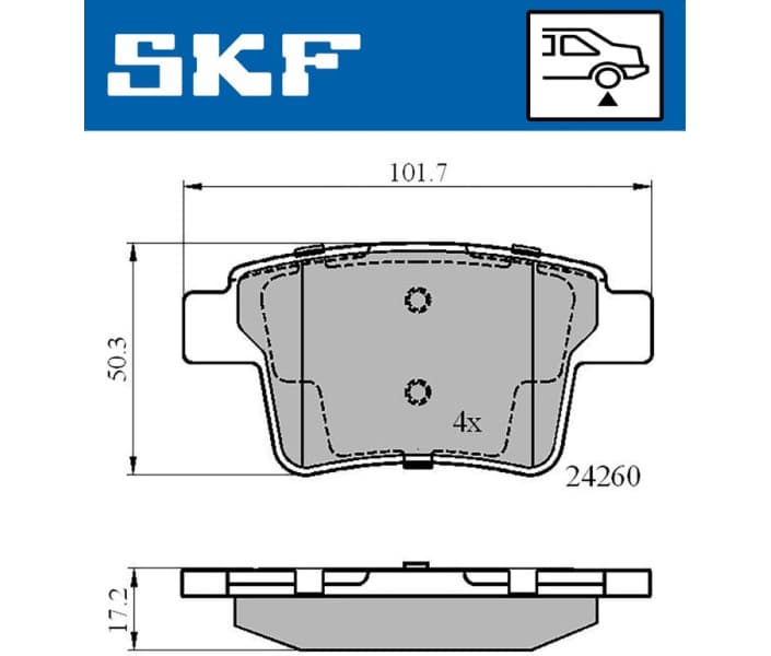 Brake Pad Set, disc brake VKBP90407