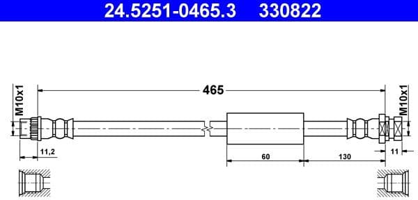 Brake Hose 24.5251-0465.3