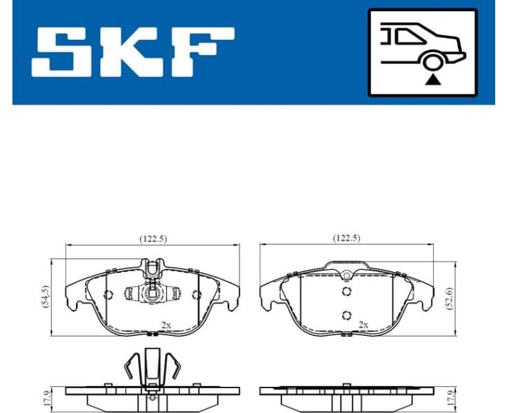 Brake Pad Set, disc brake VKBP90114