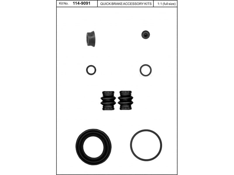 Brake caliper rear repair kit 114-9091