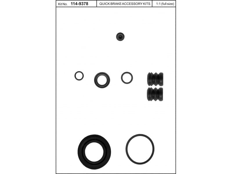 Brake caliper rear repair kit 114-9378