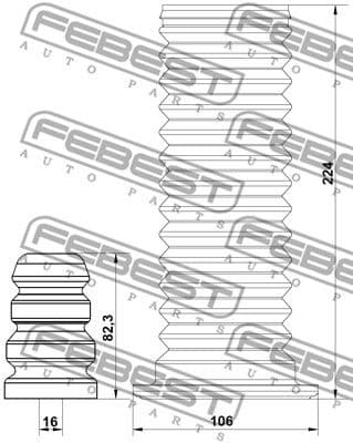 Dust Cover Kit, shock absorber RNSHB-KAPTF-KIT - image 2