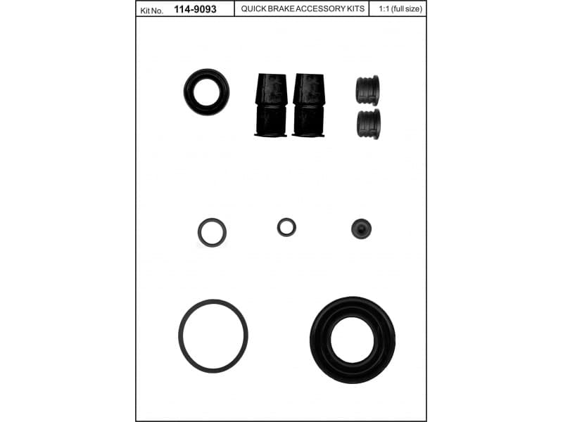 Brake caliper rear repair kit 114-9093
