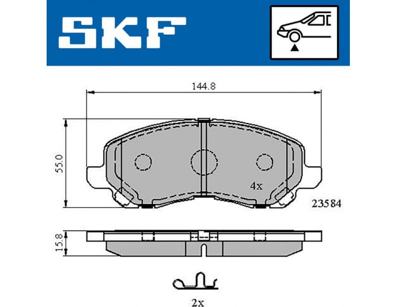 Brake pads front VKBP 80169 A