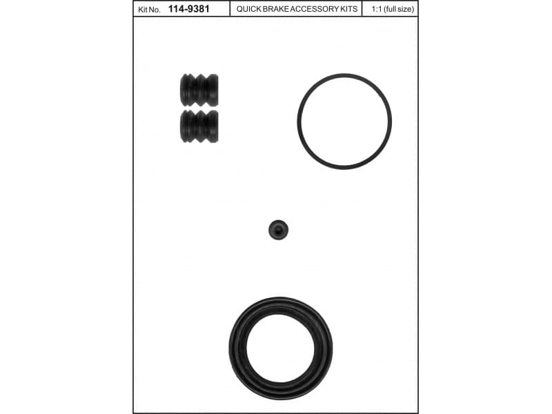 Brake caliper front repair kit 114-9381