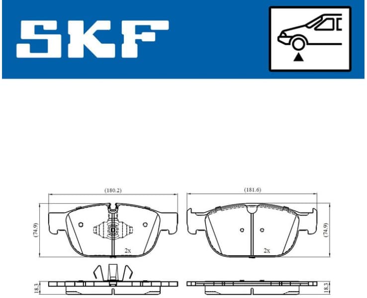 Brake pads front VKBP 80446