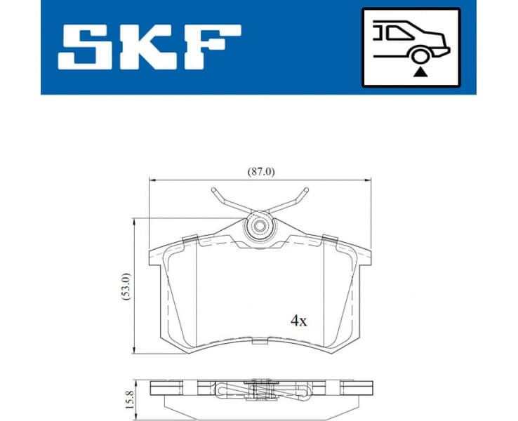 Brake Pad Set, disc brake VKBP90047