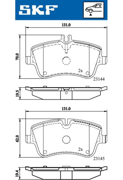Brake pads front VKBP 80081