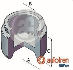 Piston, brake caliper D025726