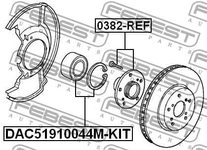 Wheel Bearing DAC51910044M-KIT - image 2