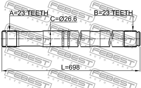 Drive Shaft 0112-ZZT251RH - image 2