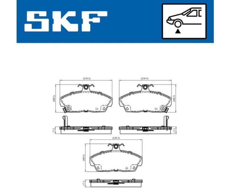 Brake Pad Set, disc brake VKBP80479A