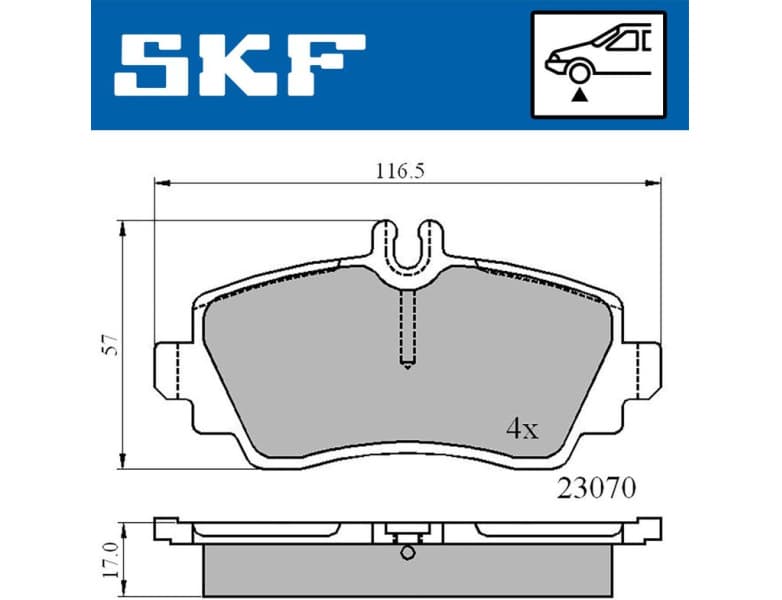 Brake Pad Set, disc brake VKBP80220