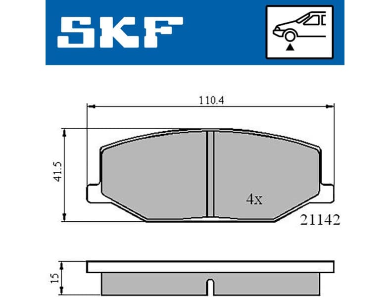 Brake Pad Set, disc brake VKBP80457