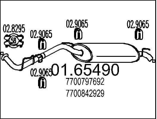 Rear Muffler 01.65490