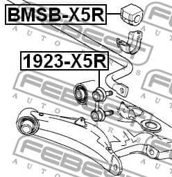 Mounting, stabiliser bar BMSB-X5R - image 2