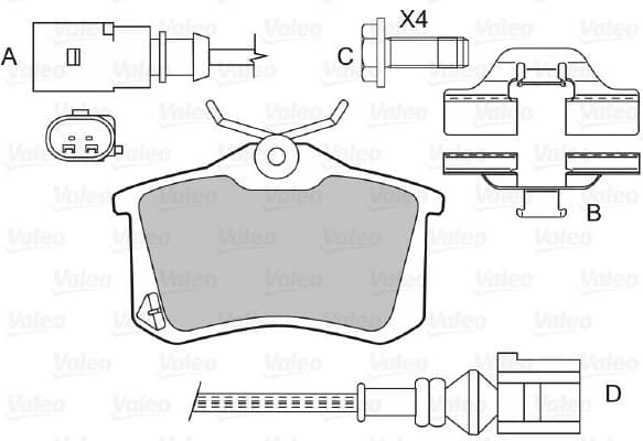 Brake Pad Set, disc brake 598474 - image 2