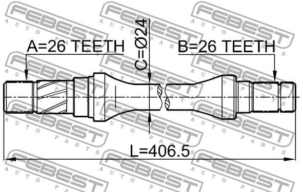 Drive Shaft 0512-626GD - image 2