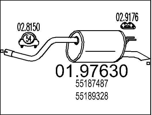 Rear Muffler 01.97630