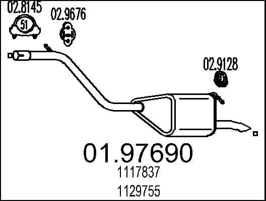 Rear Muffler 01.97690