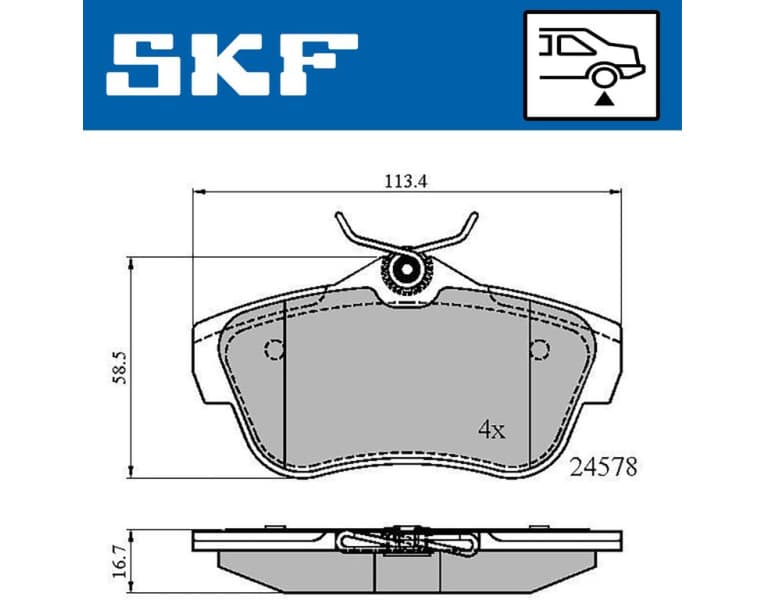 Brake Pad Set, disc brake VKBP90061