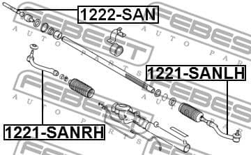 Inner Tie Rod 1222-SAN - image 2