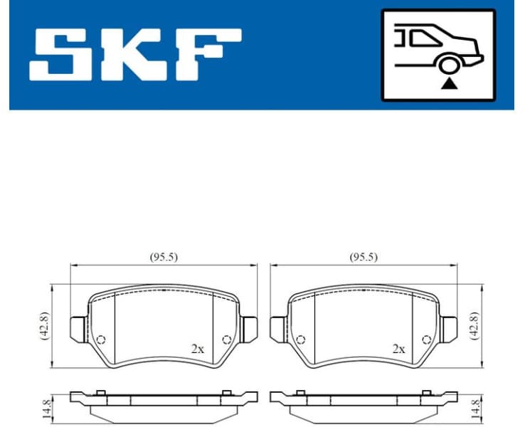 Brake Pad Set, disc brake VKBP90453