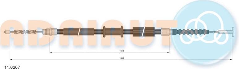Cable Pull, parking brake 11.0267