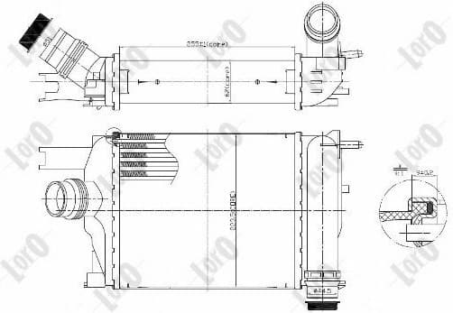 Charge Air Cooler LORO 010-018-0005 - image 4