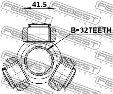 Spider Assembly, drive shaft 2316-030 - image 2