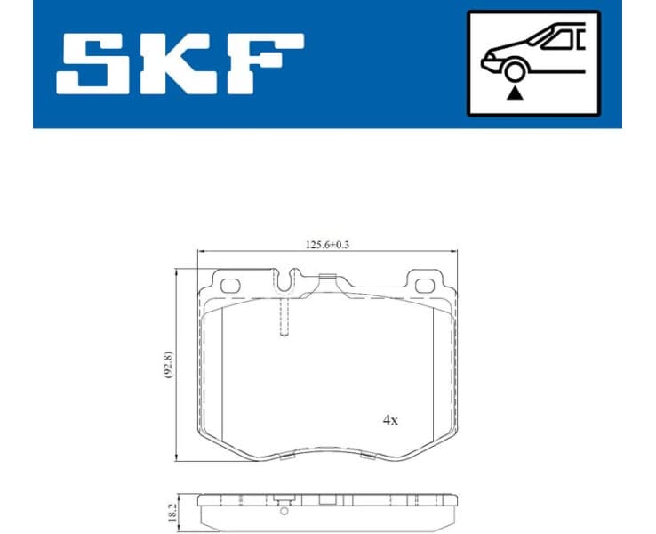 Brake pads front VKBP 80298