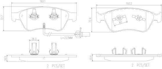 Brake Pad Set, disc brake PRIME LINE P 85 102