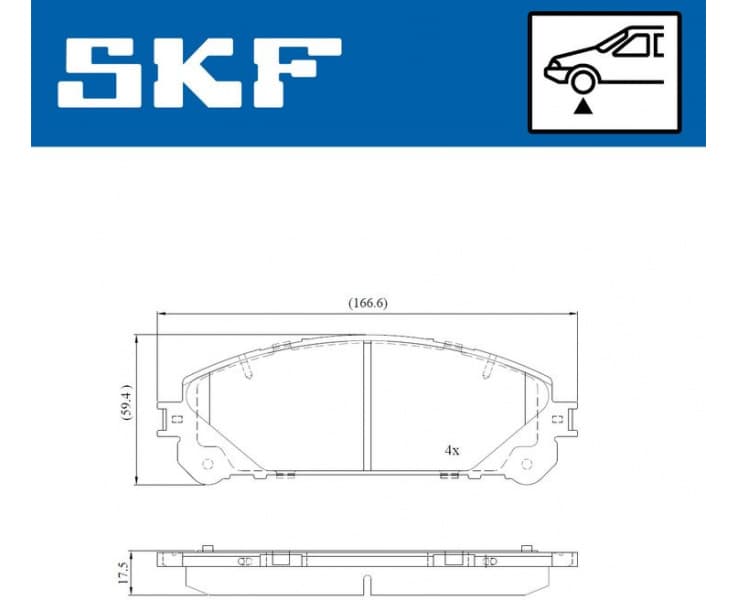 Brake pads front VKBP 80473